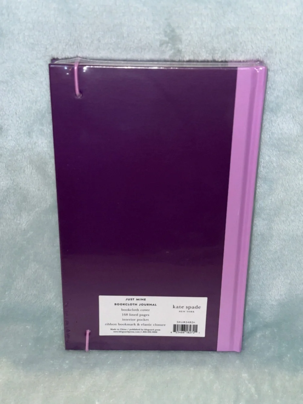 kate spade Purple and Lavender Hardcover Journal with Monogram